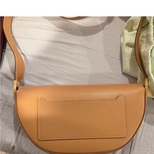 Burberry Olympia Tan Leather Shoulder Bag